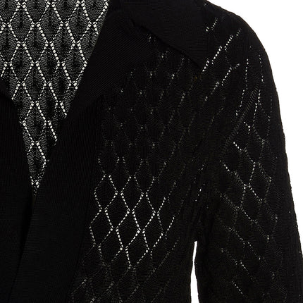 SAPIO Black Viscose Polo Shirt