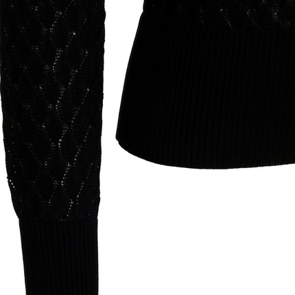 SAPIO Black Viscose Polo Shirt