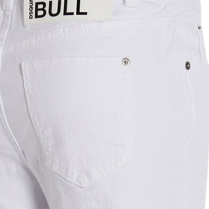 Dsquared² White Cotton Flared Jeans