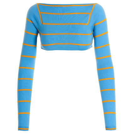 Emilio Pucci Blue Wool Cardigan