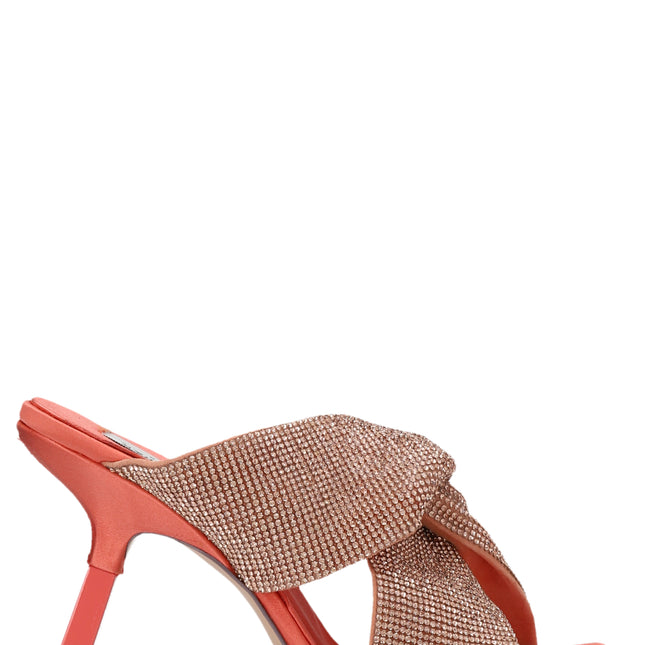 SEBASTIAN Multicolor Viscose Stiletto Heel Sandals