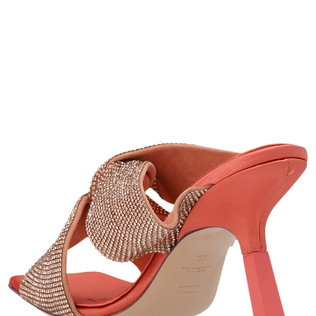 SEBASTIAN Multicolor Viscose Stiletto Heel Sandals
