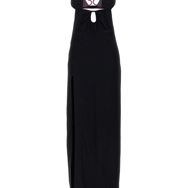 Nensi Dojaka Black Viscose Long Dress