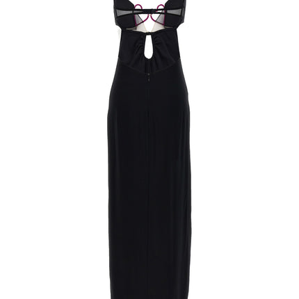 Nensi Dojaka Black Viscose Long Dress