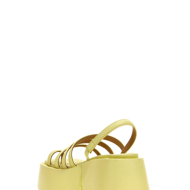 Marsell Bicolor Calfskin Stiletto Heel Sandals