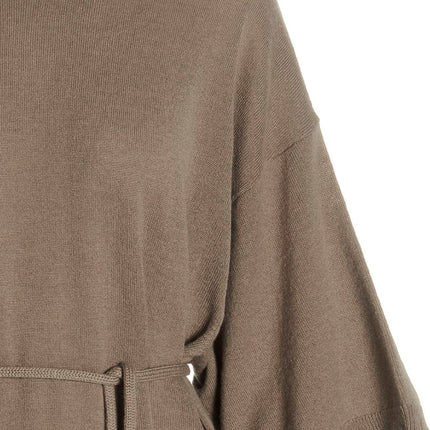 NUDE Beige Virgin Wool Long Dress