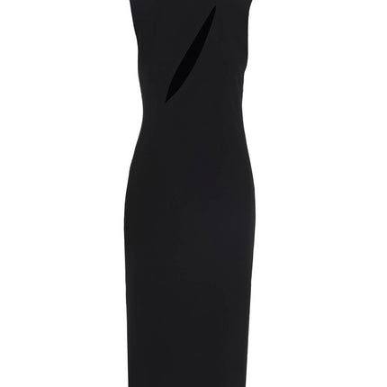 Versace Black Acetate Midi Dress
