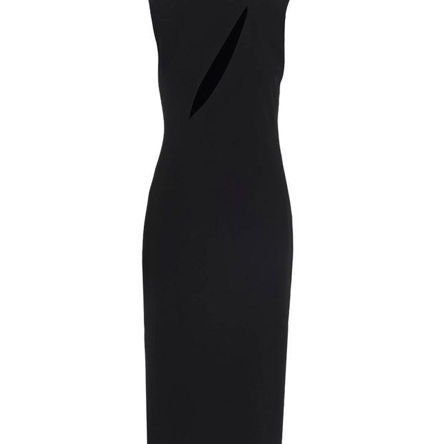 Versace Black Acetate Midi Dress