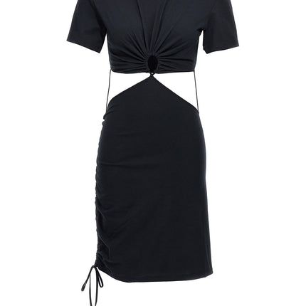 Nensi Dojaka Black Cotton Midi Dress