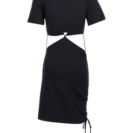 Nensi Dojaka Black Cotton Midi Dress