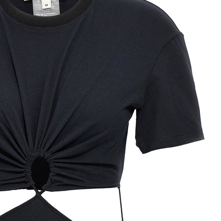 Nensi Dojaka Black Cotton Midi Dress