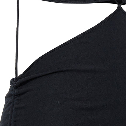 Nensi Dojaka Black Cotton Midi Dress