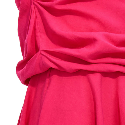 ROCHAS Fuchsia Viscose Short Dress