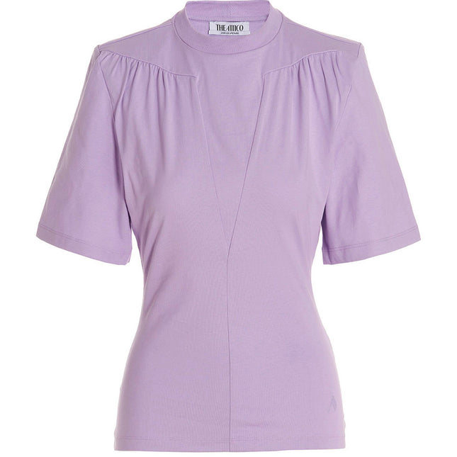 The Attico Purple Cotton T-Shirt