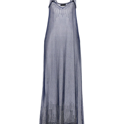Paco Rabanne Blue Polyamide Long Dress