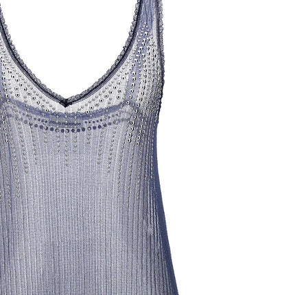 Paco Rabanne Blue Polyamide Long Dress