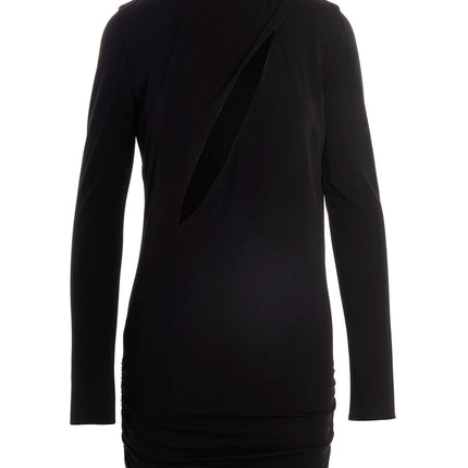Versace Black Viscose Short Dress