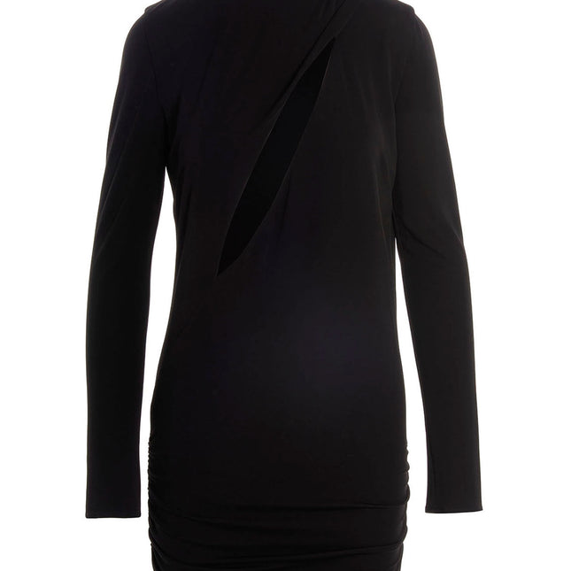 Versace Black Viscose Short Dress