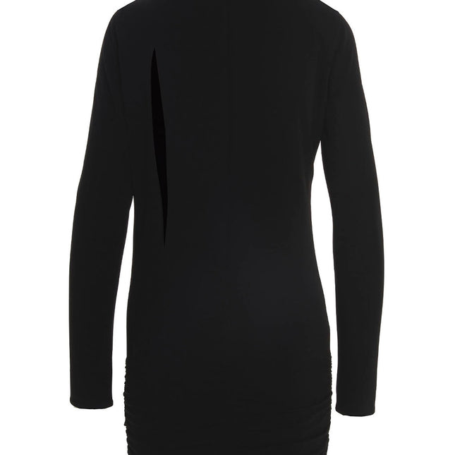 Versace Black Viscose Short Dress
