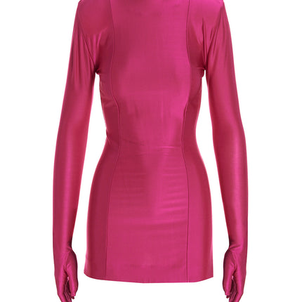 Vetements Fuchsia Viscose Short Dress