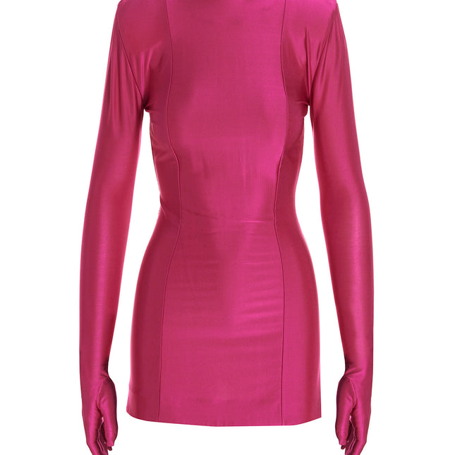 Vetements Fuchsia Viscose Short Dress