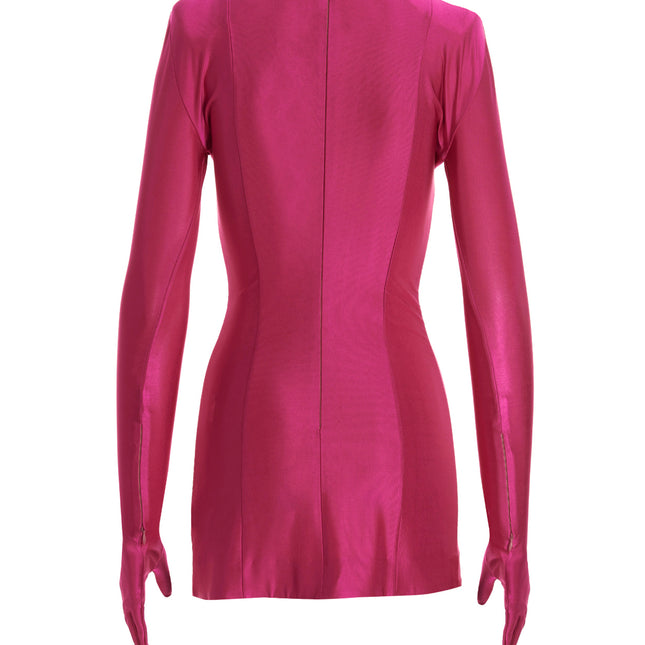 Vetements Fuchsia Viscose Short Dress