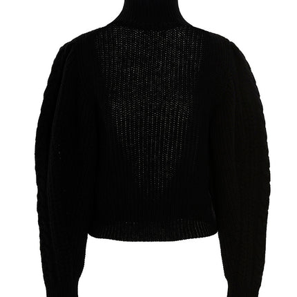 MIXIK Black Wool Cardigan