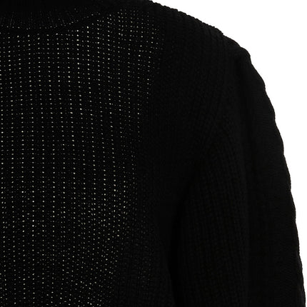 MIXIK Black Wool Cardigan