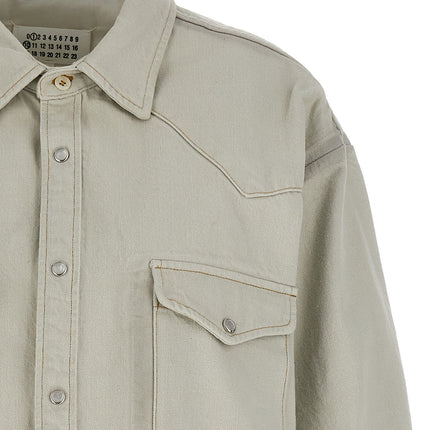 Maison Margiela White Cotton Denim Jacket