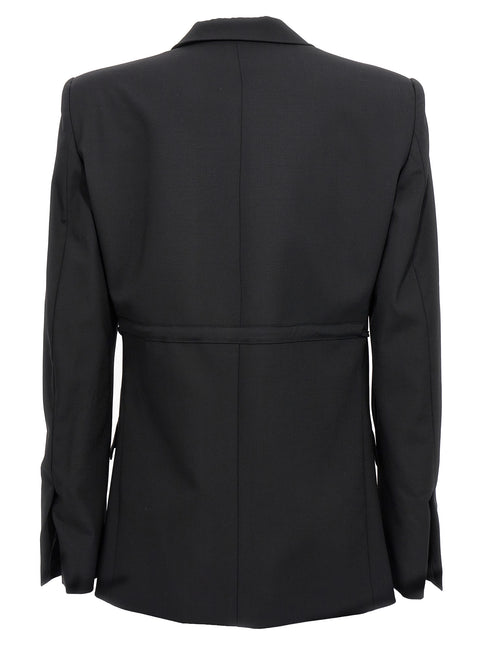 Nensi Dojaka Black Virgin Wool Blazer