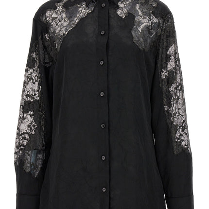 Versace Black Polyester Blouse