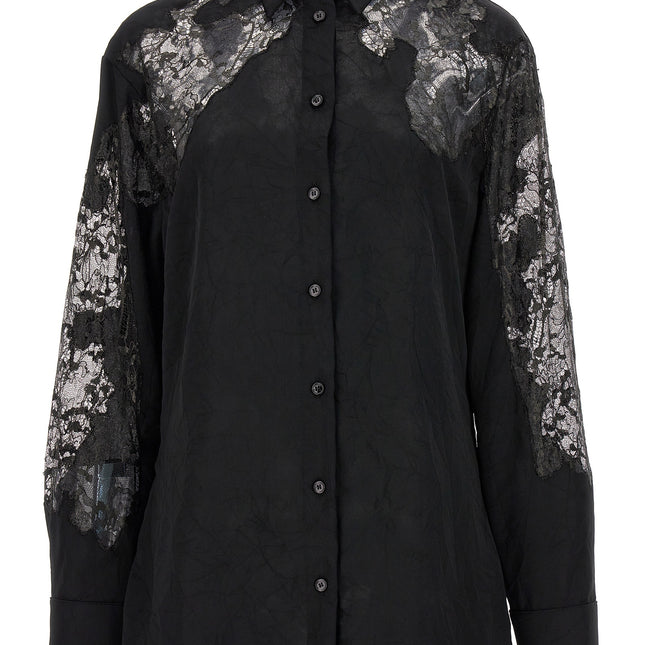 Versace Black Polyester Blouse