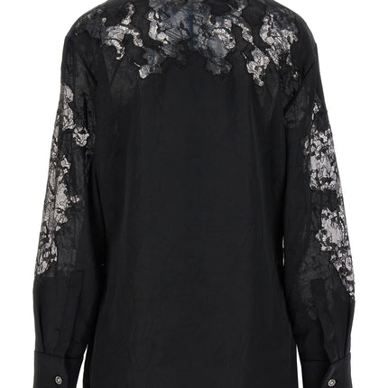 Versace Black Polyester Blouse