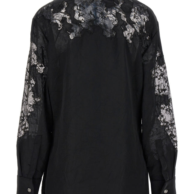 Versace Black Polyester Blouse