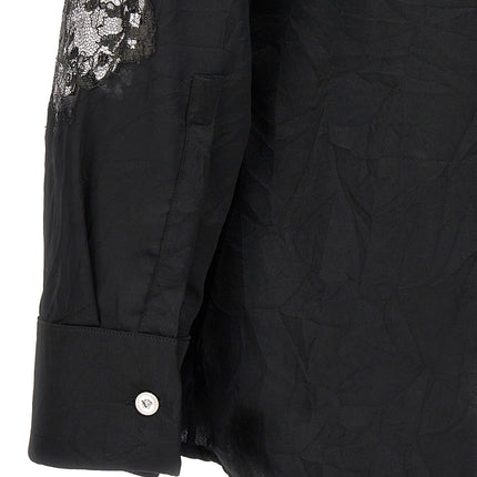 Versace Black Polyester Blouse