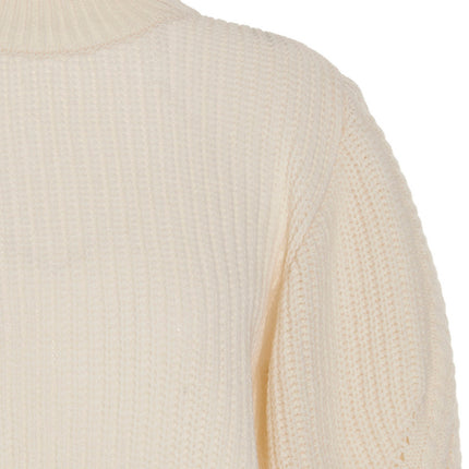 MIXIK White Wool Cardigan