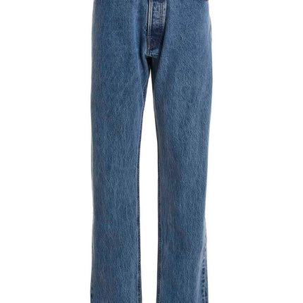 VTMNTS Blue Cotton Relaxed Fit Jeans