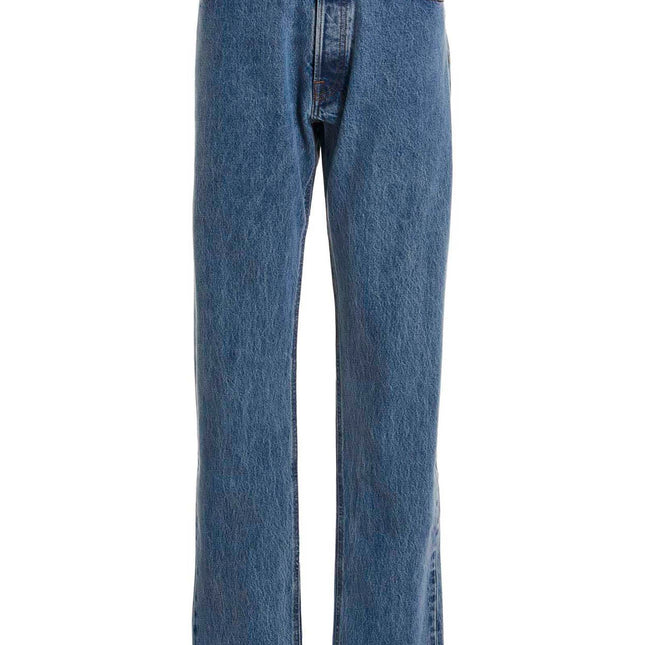 VTMNTS Blue Cotton Relaxed Fit Jeans