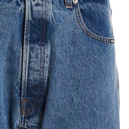 VTMNTS Blue Cotton Relaxed Fit Jeans