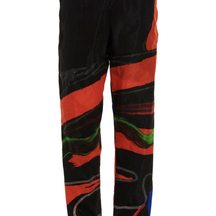 Moschino Black Polyamide Athletic Pants