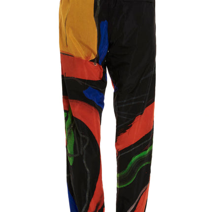 Moschino Black Polyamide Athletic Pants