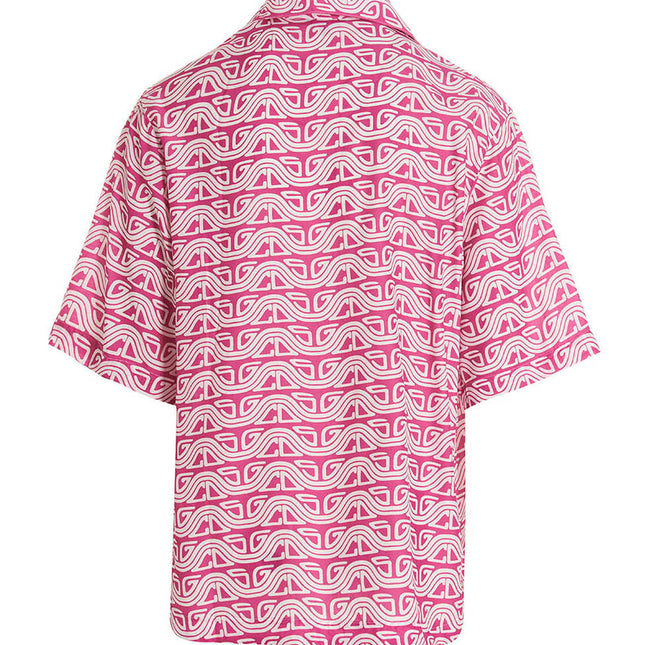 GCDS Fuchsia Viscose Blouse