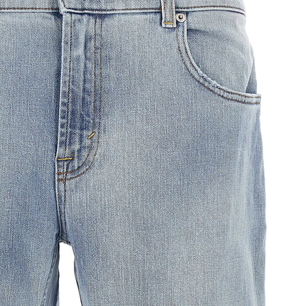 Department 5 Blue Cotton Slim Fit Jeans