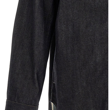 Jil Sander Blue Cotton Blouse