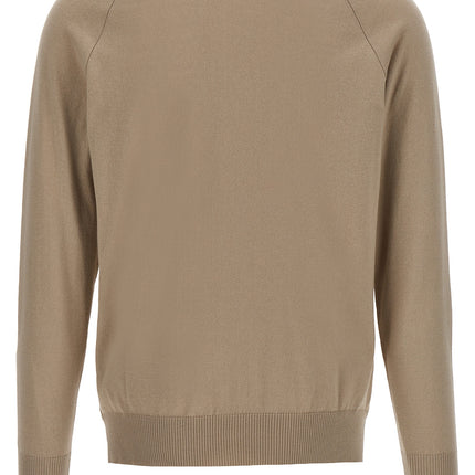 MA'RY'YA Beige Cotton Cardigan