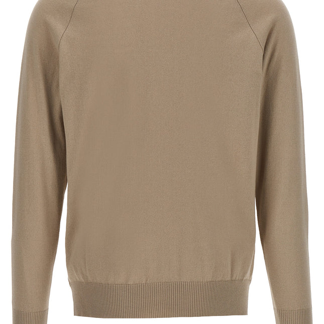 MA'RY'YA Beige Cotton Cardigan