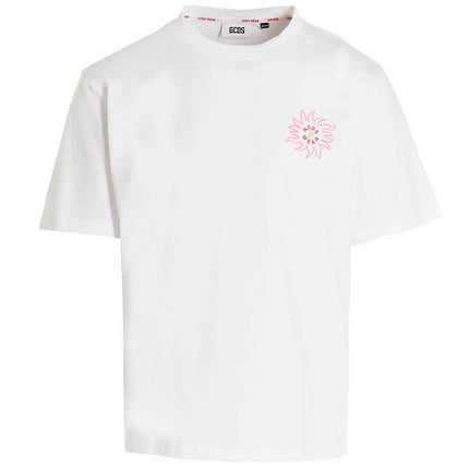 GCDS White Cotton T-Shirt