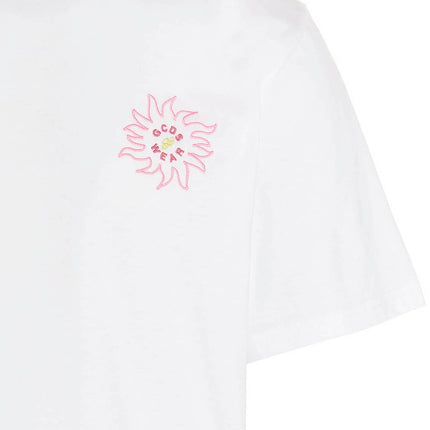 GCDS White Cotton T-Shirt