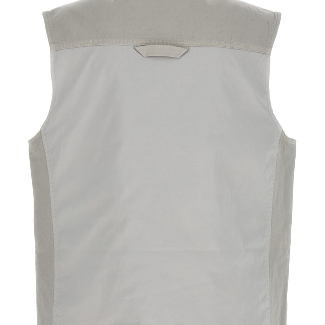 Objects IV Life Gray Cotton Sleeveless Jacket