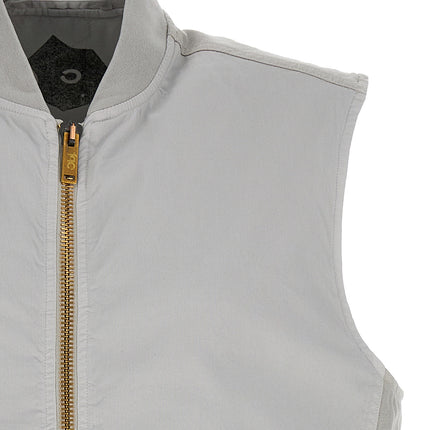 Objects IV Life Gray Cotton Sleeveless Jacket